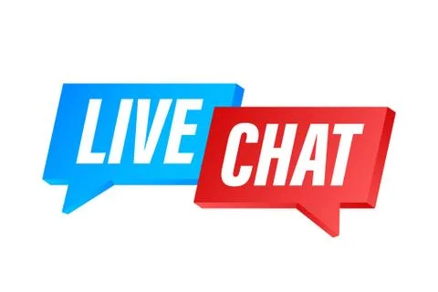 Live chat speech bubbles concept. Vector stock illustration. Stock Illustration