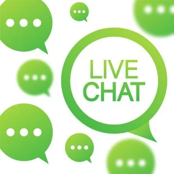 Live chat speech bubbles concept. Vector stock illustration. Stock Illustration