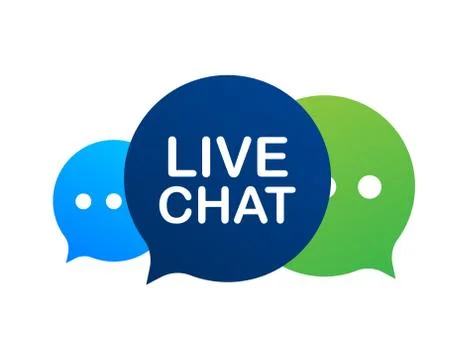 Live chat speech bubbles concept. Vector stock illustration. 스톡 일러스트