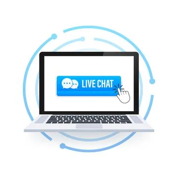 Live chat speech bubbles concept. Vector stock illustration. Stock Illustration
