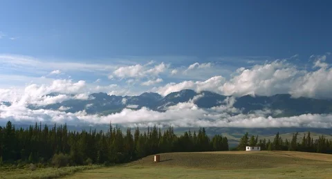 Live clouds in the Altai mountains Stock Footage 98201855