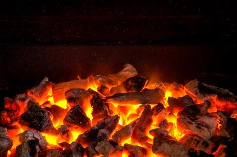 Live coals Stock Photos