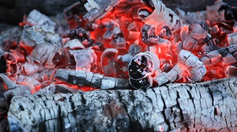 Live coals seamless loop background Stock Footage 39645506