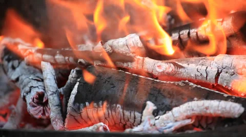 Live coals seamless loop background Video stock 39645608