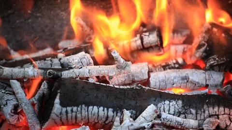 Live coals seamless loop background Stock Footage 39646179