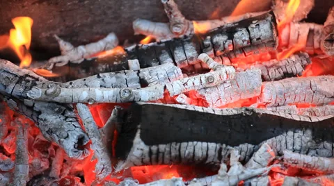 Live coals seamless loop background Stock Footage 39646233