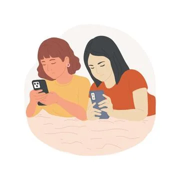 Live communication problem isolated cartoon vector illustration. Ilustración de archivo