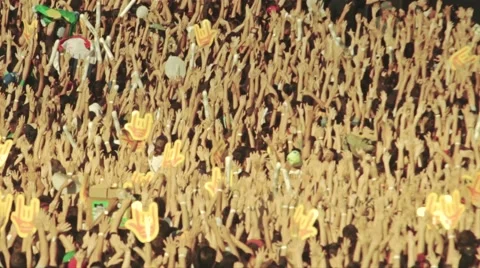 Live concert crowd Stock Footage 45513670