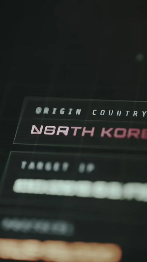 Live data for Origin Country of cyber attacks, monitoring dashboard Stock Footage 331130622