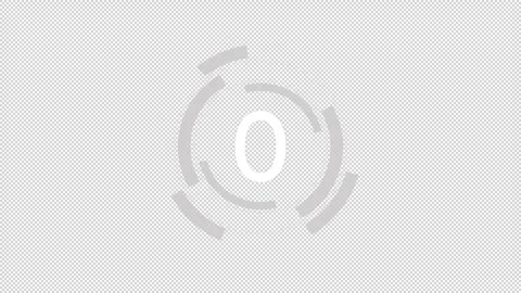 Live event broadcasting animated countdown on dark background Stock Footage 340285933