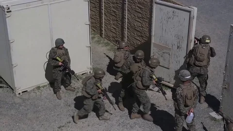 Live fire exercise with Marines from Golf Company at Camp Pendleton 動画素材 88322267