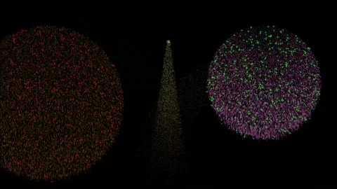 Live Flying Fireworks Video stock 240983566