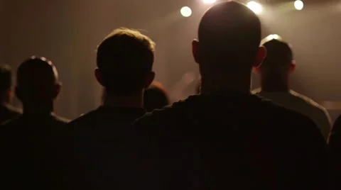 Live Gig Crowd Stock Footage 45583026