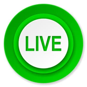 Live icon. Stock Illustration
