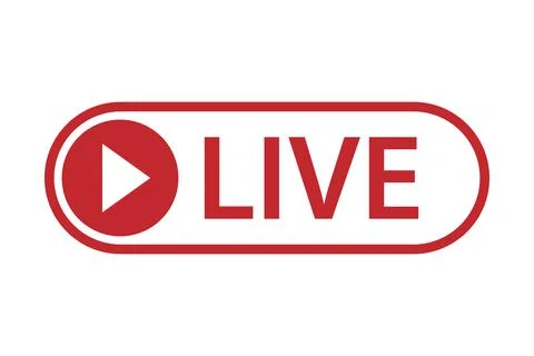 Live icon vector streaming, broadcasting, online stream concept for graphic d Stock Illustration