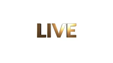 LIVE Intro Title Video Template for TV, Online, Blogger or Streamer channel. Stock Footage 153876667