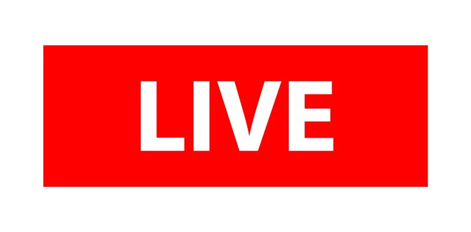Live isolated logo Stock Illustration