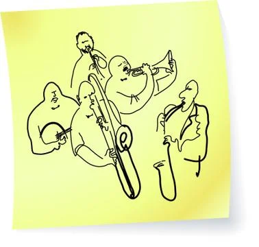 Live Jazz &amp; Blues Stock Illustration