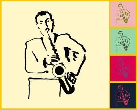 Live Jazz &amp; Blues Stock Illustration