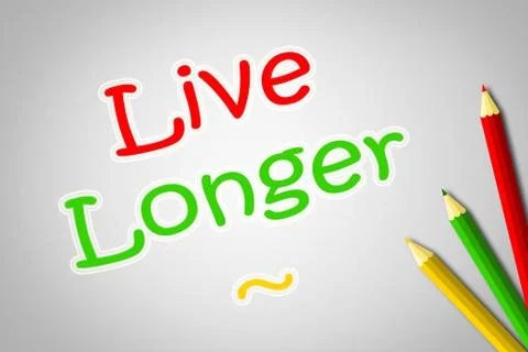 Live longer concept Stock Illustration