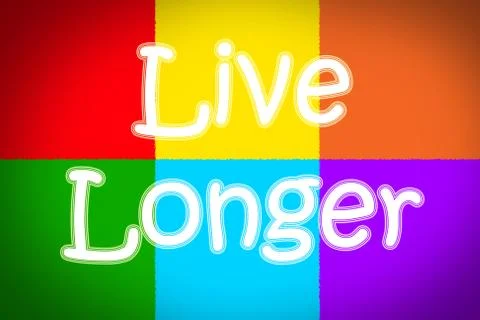 Live longer concept Stock Illustration