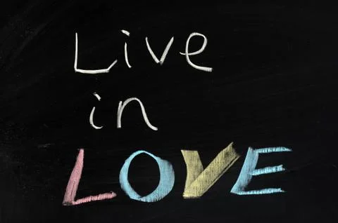 Live in love Stock Photos