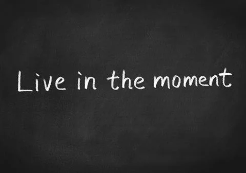 Live in the moment Stock Illustration