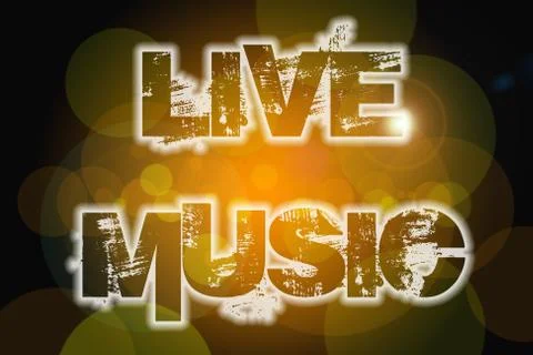 Live music concept Stock Illustration