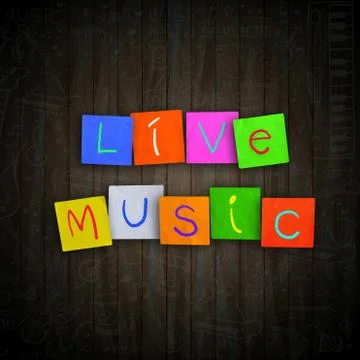 Live Music Stock Illustration