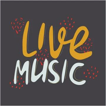 Live music Stock Illustration