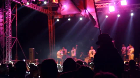 Live Music at Night Stock Footage 66303317