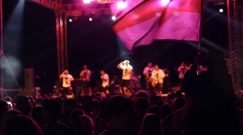 Live Music at Night Stock Footage 66303895