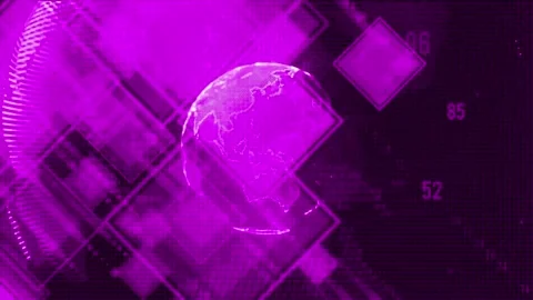 Live News Opening Sequence with Rotating Globe and Dynamic Headlines Backgrou Stock Footage 344504312