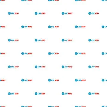 Live news program pattern seamless Stockillustratie