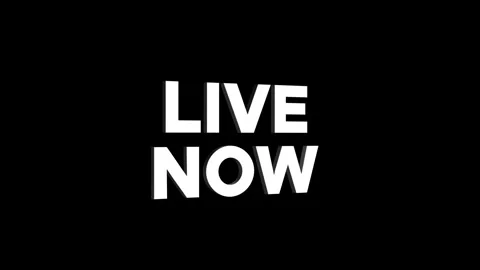 Live now 3d text animation with word rotating effect. streaming and broadca.. Stock Footage 313821933