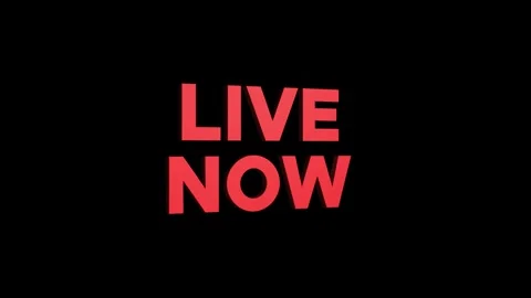 Live now 3d text animation with word rotating effect. streaming and broadca.. Stock Footage 313821943