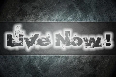 Live now concept Stock Illustration