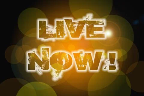 Live now concept Stock Illustration