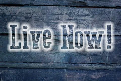 Live now concept Stock Illustration