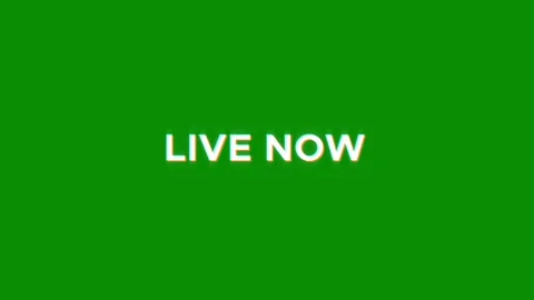 Live now text glitch animation effect streaming and broadcast video Stock-Footage 313297243
