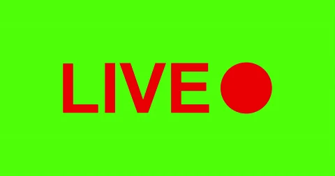 Live online stream blinking icon Stock Footage 135591710