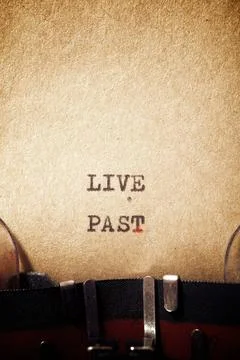Live past phrase 库存照片