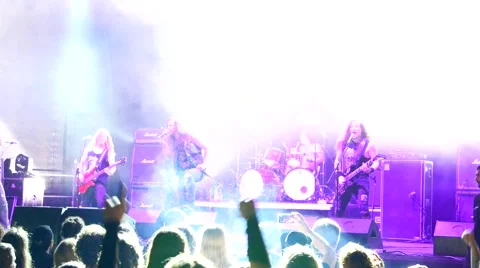 Live performance of Striker Stock Footage 53497509