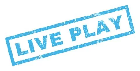 Live Play Rubber Stamp Stockillustratie