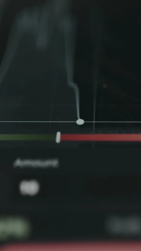 Live price chart for an asset within the interface of a trading app Stock Footage 330252841