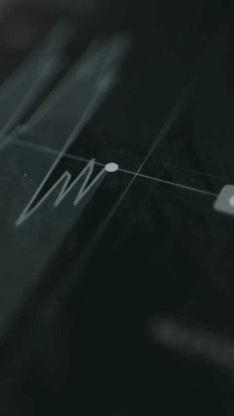 Live price chart on a trading application Stock Footage 330253016