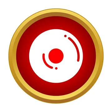 Live record button icon for digital recording Stock Illustration