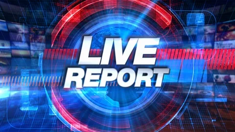 Live Report Broadcast TV Animation Stock Video Pond5