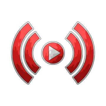 Live signal illustration Stock Illustration