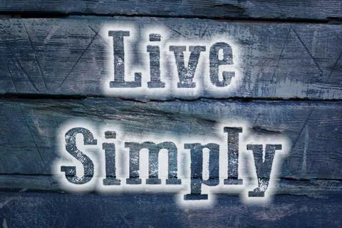 Live simply concept Stock Illustration